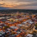 Aerial,View,Of,Columbus,,Georgia,At,Dusk Nephrology Job Columbus, GA